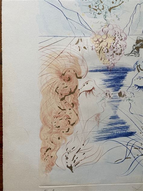 Salvador Dali The Kiss Rare Artist Proof Etching From Series Of