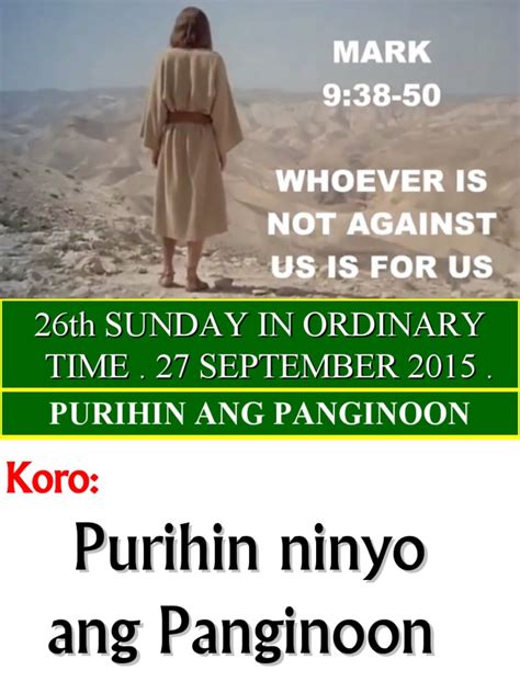 26th Sunday in Ordinary Time HNS | PDF | Catholic Liturgy | Mary ...