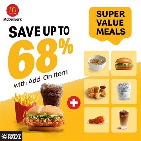 5 Feb 2024 Onward McDonalds Super Value Meals Deal