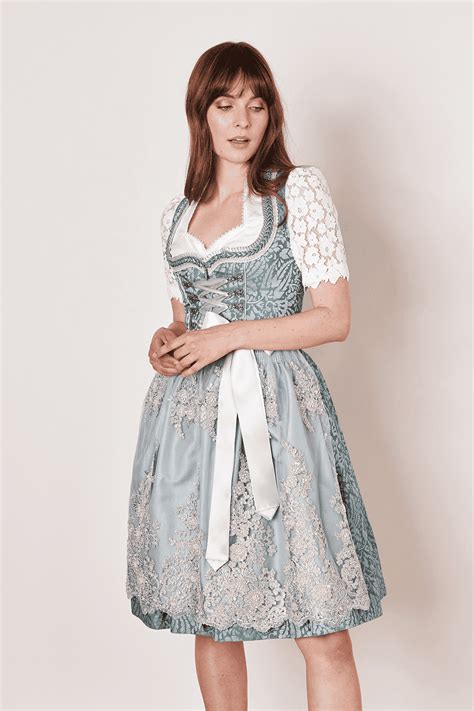 Dirndl Jula 60cm in türkis im Krüger Dirndl Online Shop