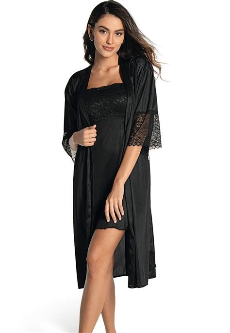 Robe Roup O Nupcial Demillus Preto Preto