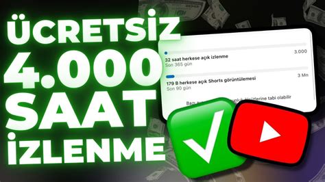 Youtube En Kolay 4 000 Saat İzlenme Doldurma Youtube 4 000 Saat