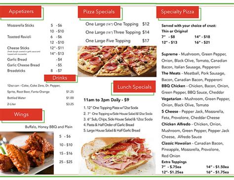 MENU | The Italian Village