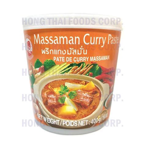 Cock Brand Massaman Curry Paste Products Hong Thai Foods Corp