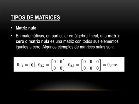 Matrices Y Determinantes PPT