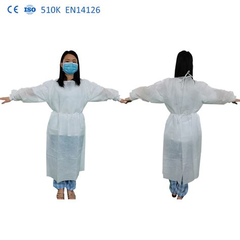 FDA CE ISO SGS AAMI Hot Sell PP PE Sterile Waterproof Isolation Suit