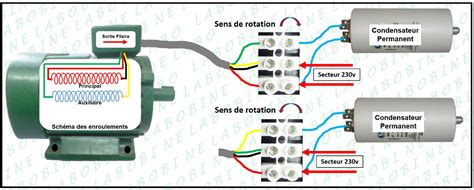 Dextérité Acquisition La colle branchement moteur tri en mono avec