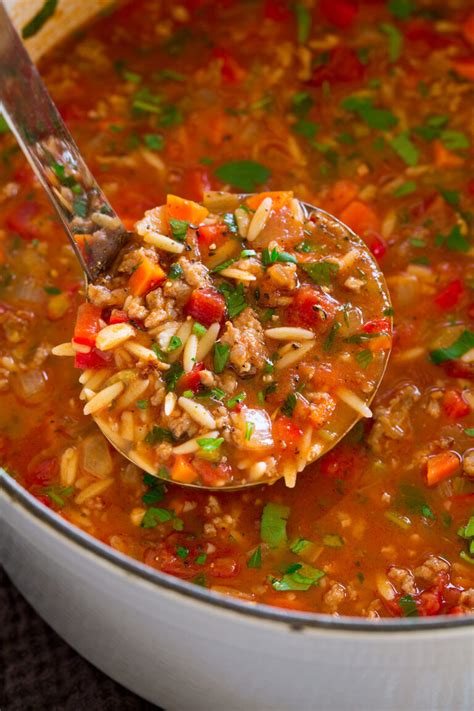 Italian Sausage Soup - Cooking Classy