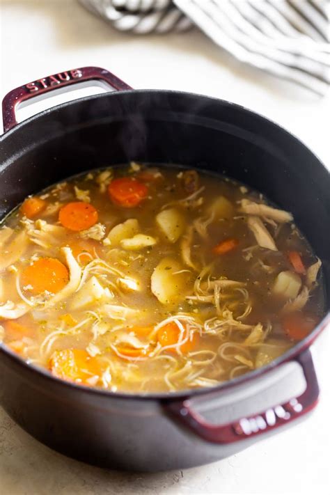 Cuban Chicken Soup With Malanga Sopa De Pollo A Sassy Spoon