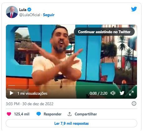 Conta De Lula No Twitter Posta Música Tá Na Hora Do Jair Já Ir Embora Após Viagem De Bolsonaro