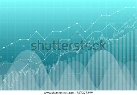 Financial Data Graph Chart Vector Illustration Stock Vector Royalty