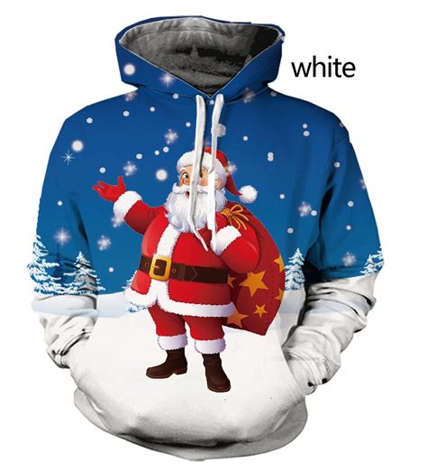 2022 Fashion Winter Christmas 3d Hoodies Unisex Men And Women Christmas