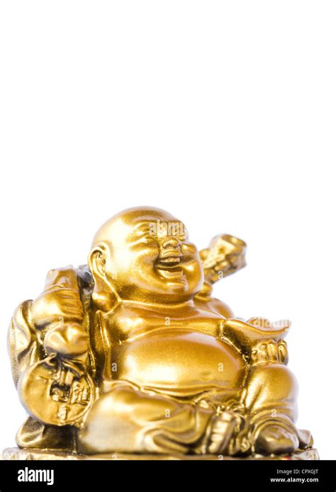 Smiling Buddha Chinese God Of Happiness Wealth And Lucky Isolated On