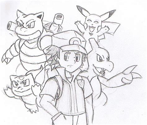 Pokemon Trainer Drawing at GetDrawings | Free download