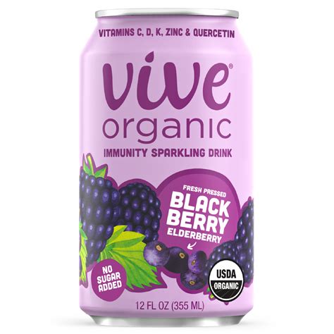 Sparkling Immunity Drink Vive Organic