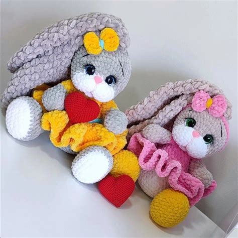 Зайка амигуруми | Бесплатные шаблоны для вязания крючком, Вязаные ...