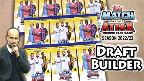 MATCH ATTAX 2022 23 Champions League Draft Builder 11 Pack Opening