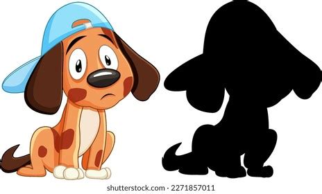 Silhouette Sitting Dog Illustration Stock Vector (Royalty Free ...