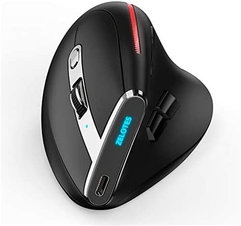 Tkmars Souris Ergonomique Verticale Sans Fil Souris Optique 2 4g And Bluetooth Rechargeables Avec