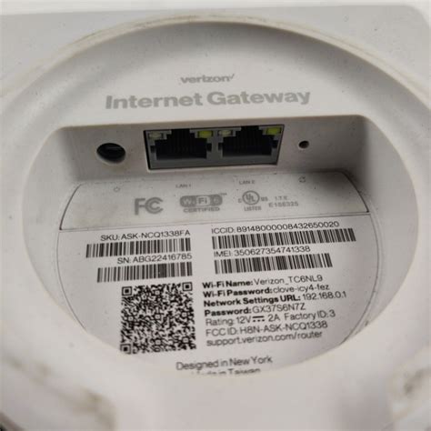 Verizon G Lte Internet Gateway Router White Ask Ncq Fa Router Only