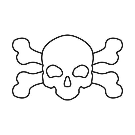 Skull And Bones Vector Icon Danger Illustration Sign Poison Symbol Or Logo 26222238 Vector