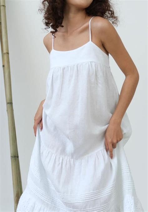 LINEN DRESS Linen Long Dress Linen Dress For Woman Autum Dress