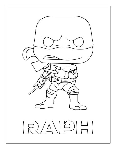 Ninja Turtles Coloring Pages Raphael