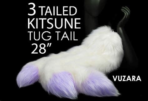 Kitsune Fox Tail 3 Tailed Kitsune Tail Cosplay Fox Tail Kitsune Fox Cat ...