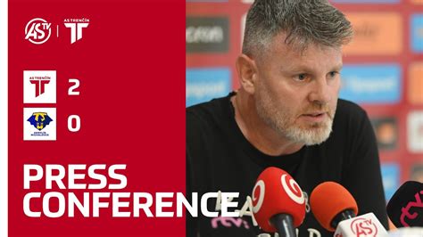 NIKÉ LIGA Press conference Marek Petruš AS Trenčín MFK Zemplín