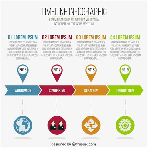 Plantilla De Infografia De Linea De Tiempo Descargar Vector Images