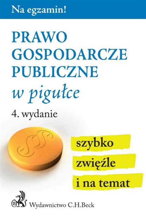 eBook Prawo gospodarcze publiczne w pigułce pdf w sklepie TaniaKsiazka pl