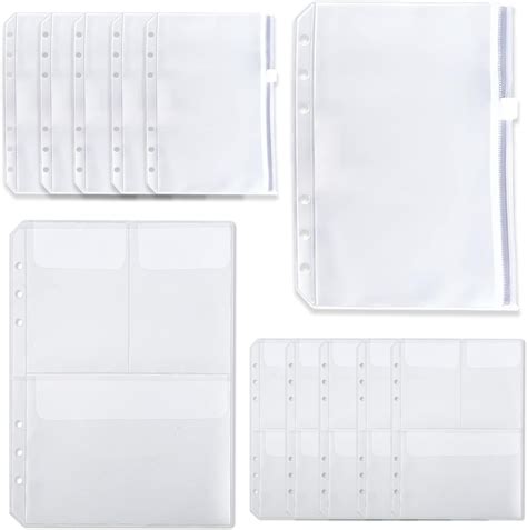 Amazon Cicikiea A Binder Pockets Pcs A Size Holes Binder