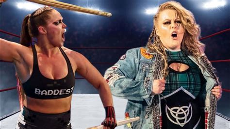 Wwe Ronda Rousey Vs Piper Niven Youtube