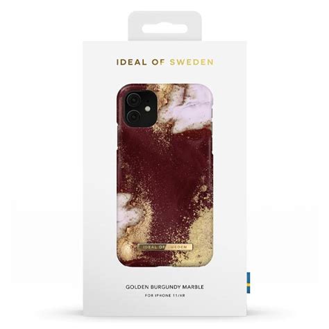 Ideal Of Sweden Fashion Case Suits Iphone Xr Golden Burgundy