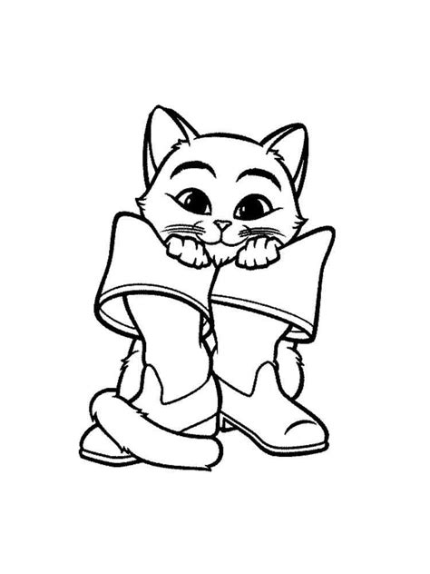 Puss In Boots Coloring Pages For Kids