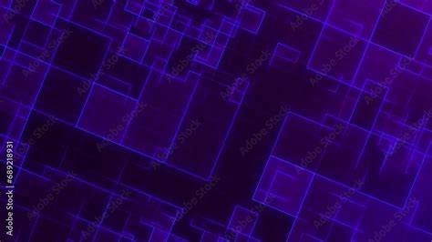 Purple Blue Neon Abstract Background Seamless Moving Loop Animation Of