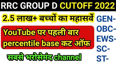 RRC Group D Expected Cutoff 2022 सबस सटक expected railway group