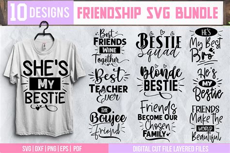 Friendship Svg Bundle Graphic By Svgstudiodesignfiles Creative Fabrica