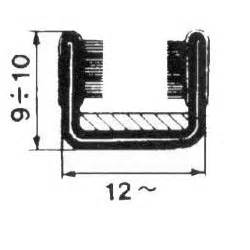 CANALINO SCORRIVETRO ARMATO 10X12 Capasso Ricambi