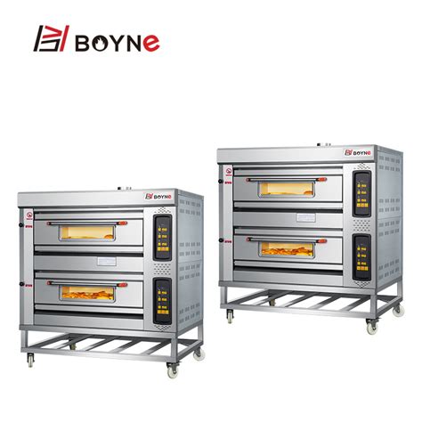 Gas Baking Equipment Microcomputer Two Deck Four Trays Oven China