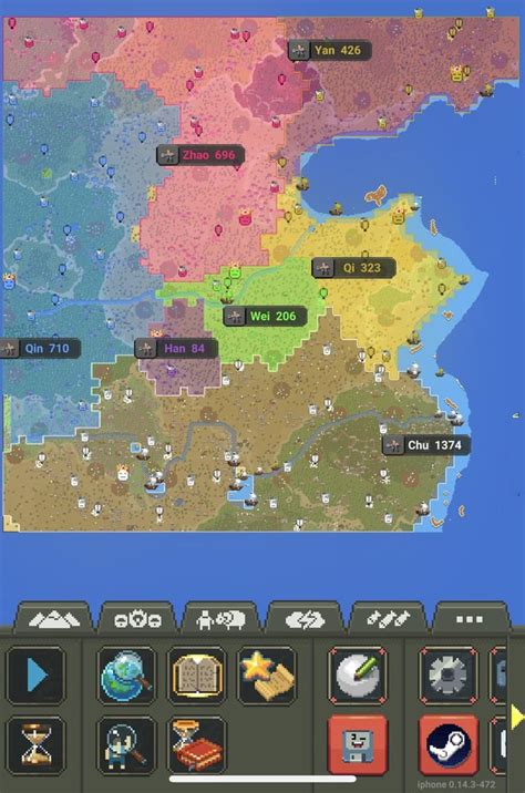 kingdoms version   warring states recreated    worldbox