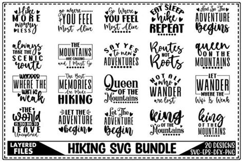 Hiking SVG Bundle Graphic By Regular Creative Creative Fabrica