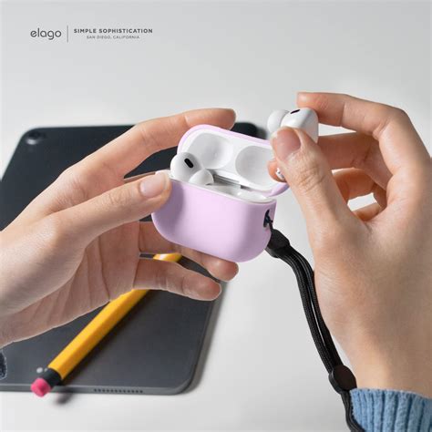 Elago Silicone Case With Round Strap Airpods Pro Lovely Pink