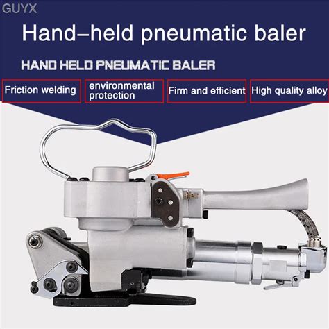 Tools Pneumatic Baler Hand Held Free Button Pet Plastic Steel Strapping