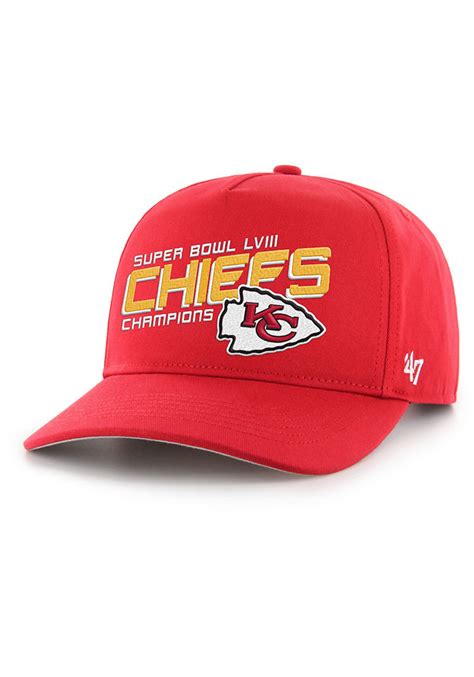 47 Kansas City Chiefs Super Bowl LVIII Champions hitch Adjustable Hat - Red