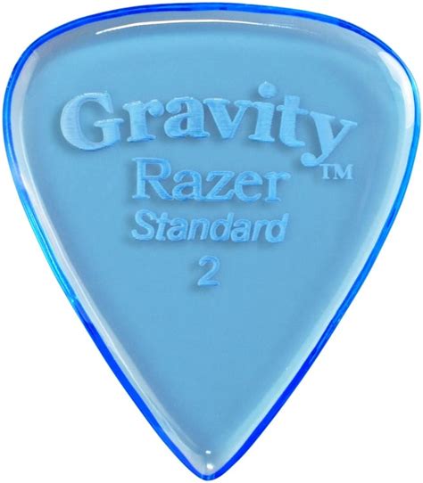 Gravity Pick Razer Standard Mm Polished Blue Eastgate Music