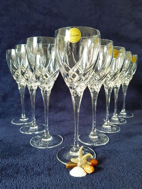 Wedgwood Verres à Vin Blanc En Cristal Taillé Profond Catawiki