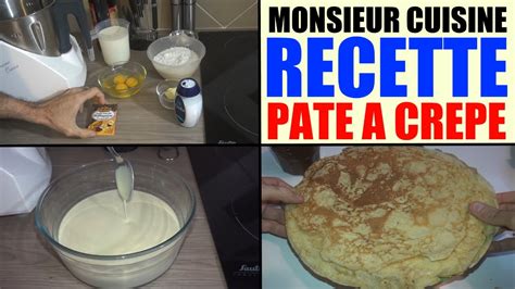 recette pâte à crêpe monsieur cuisine silvercrest lidl SKMH 1100 YouTube