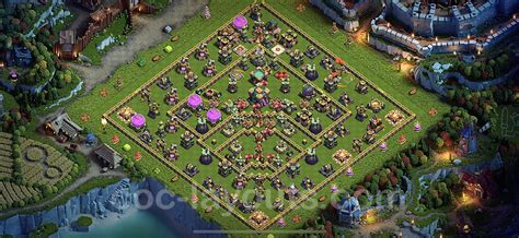 Расстановка базы ТХ 14 для фарма Скопировать Clash of Clans 2022