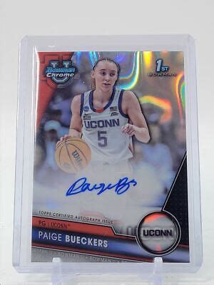 PAIGE BUECKERS 2023 24 BOWMAN UNIVERSITY CHROME 1ST LAVA AUTO 199